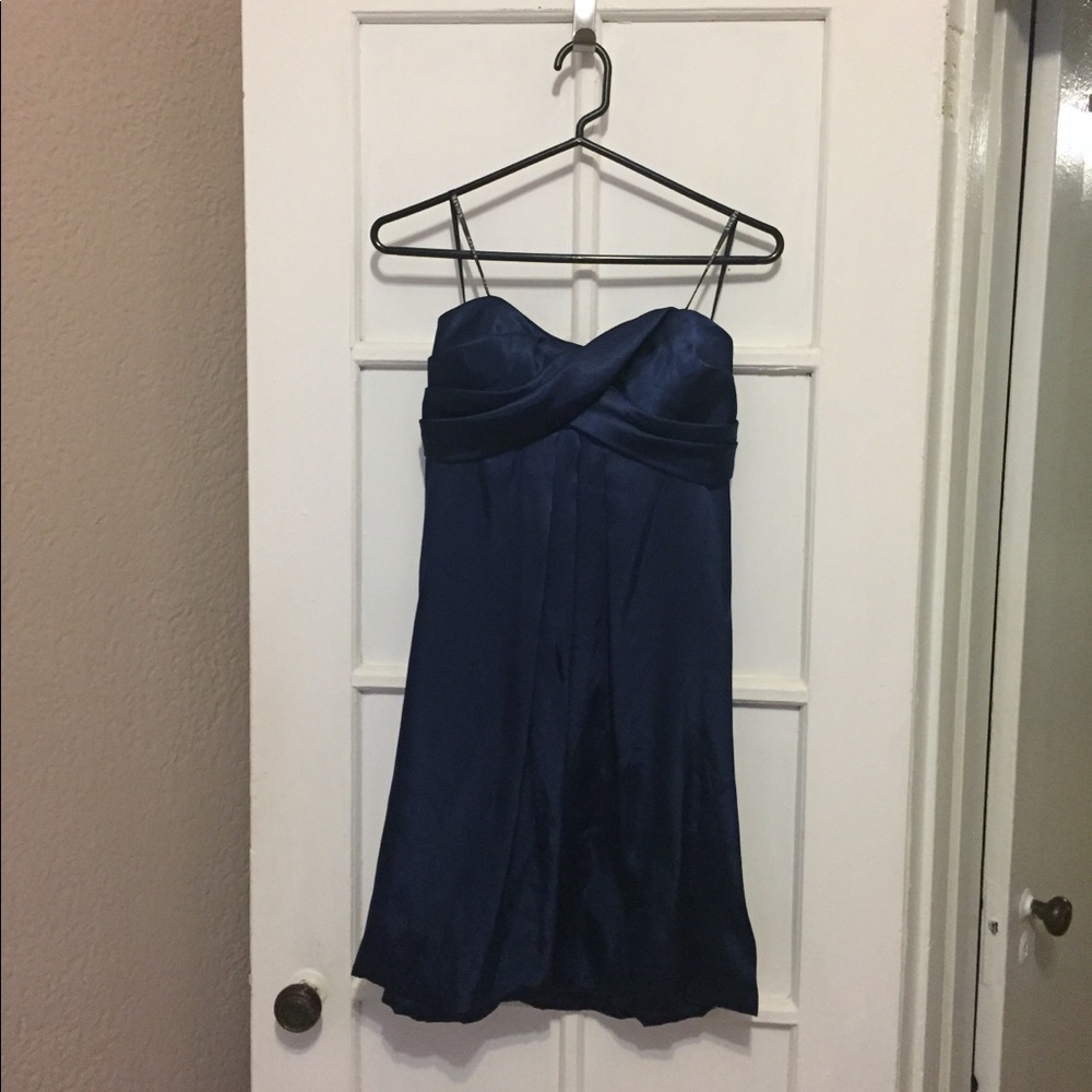 Strapless Blue Sweetheart Dress